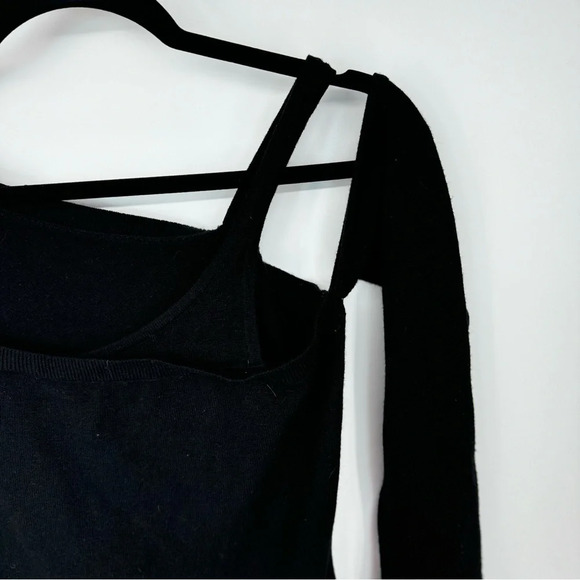 Nana Jacqueline Bedazzled Garter Long Sleeve Cutout Mini Dress - Picture 4 of 8